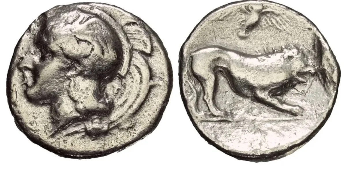 LUCANIA, Velia. Circa 400-340 BC. AR Nomos