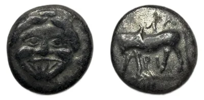 Mysia, Parium. AR Hemidrachm, 2.17 g. 12.47 mm. 4th century BC.