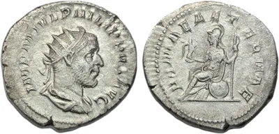Philip I the Arab Silver Antoninianus RIC IV.3 # 106A A.D. 244 - 249
