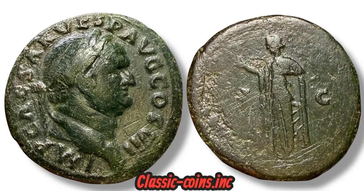 Vespasian (AD 69-79) Æ AS