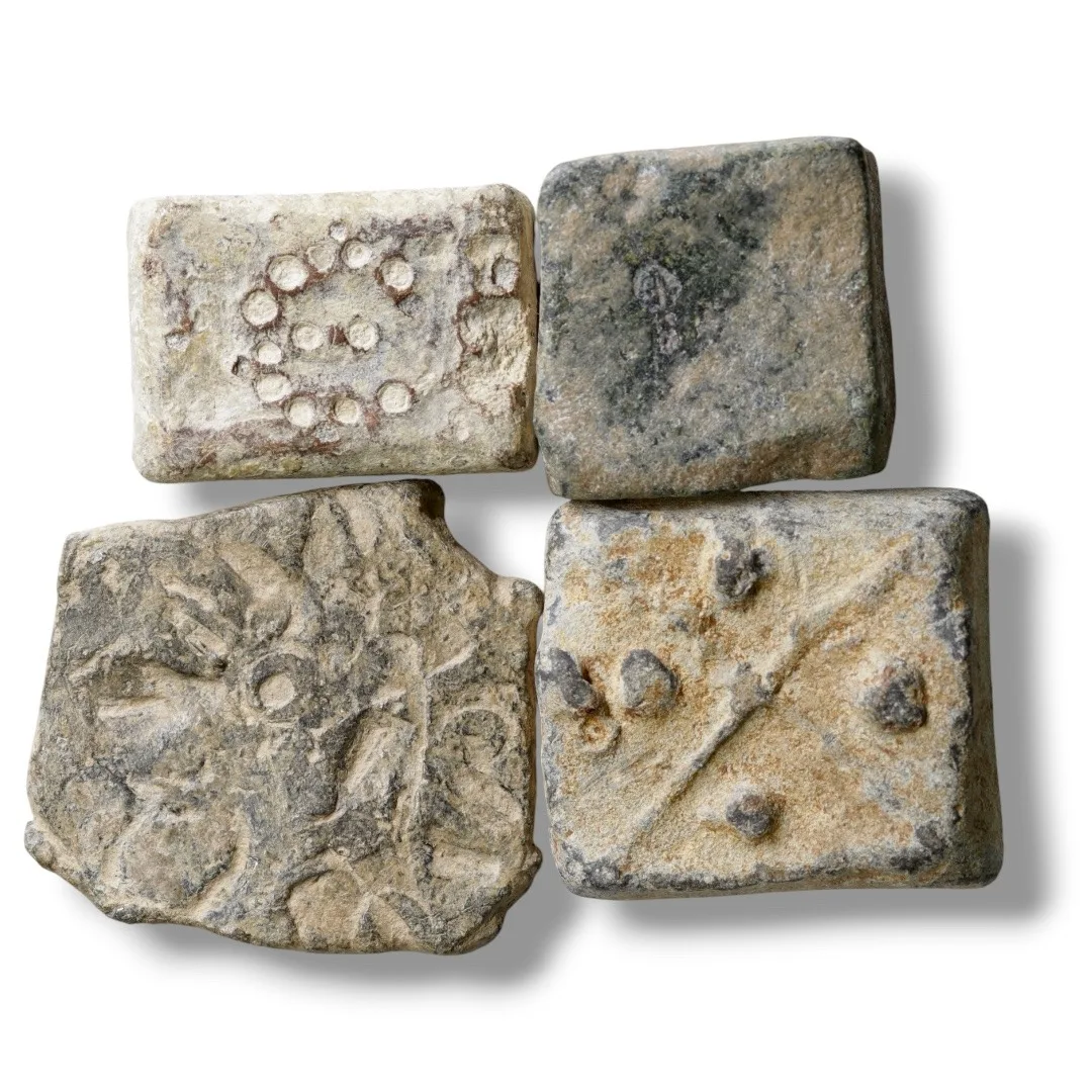 Lot of Four Byzantine Lead Commercial Weights, circa 6th–9th century AD.