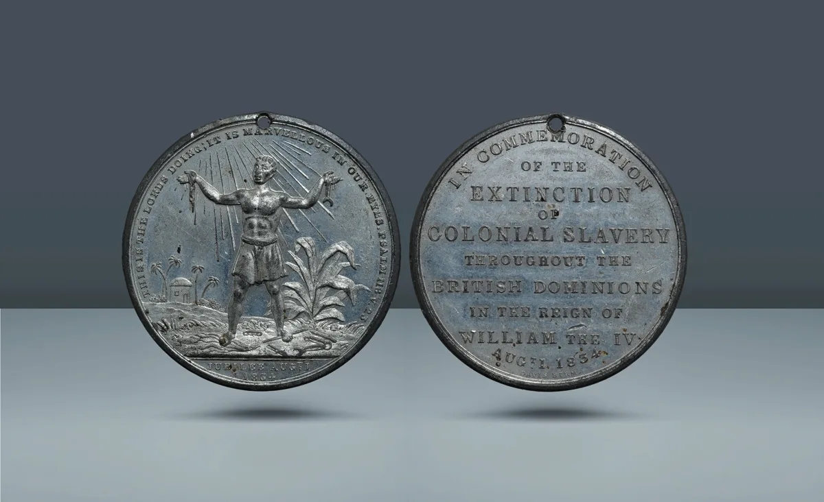 British Historical Medals, Abolition of Slavery, William IV - by J. Davis, 1830 - 1837, 1834