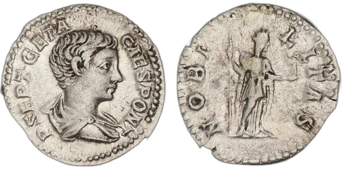 Geta, As Caesar, Denarius
