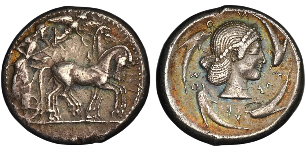 Sicily, Syracuse. Hieron I, 478–466 BC. AR Tetradrachm.