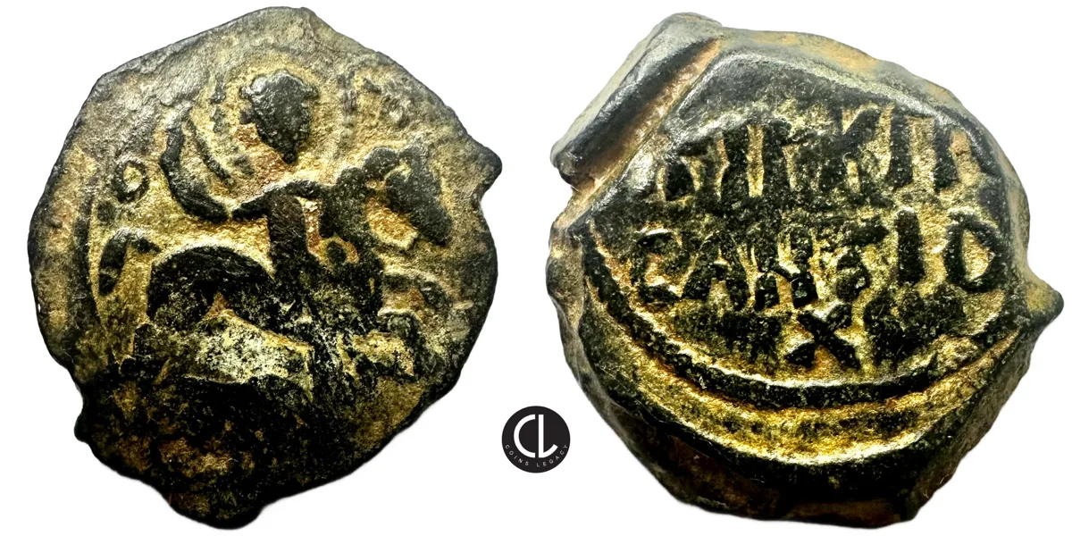 Roger of Salemo, Regent, AE Follis, Third type, Antioch Mint, 1112-1119 AD - RRR