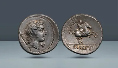 ROMAN REPUBLIC. P. Crepusius. Rome, c. 82 BC
