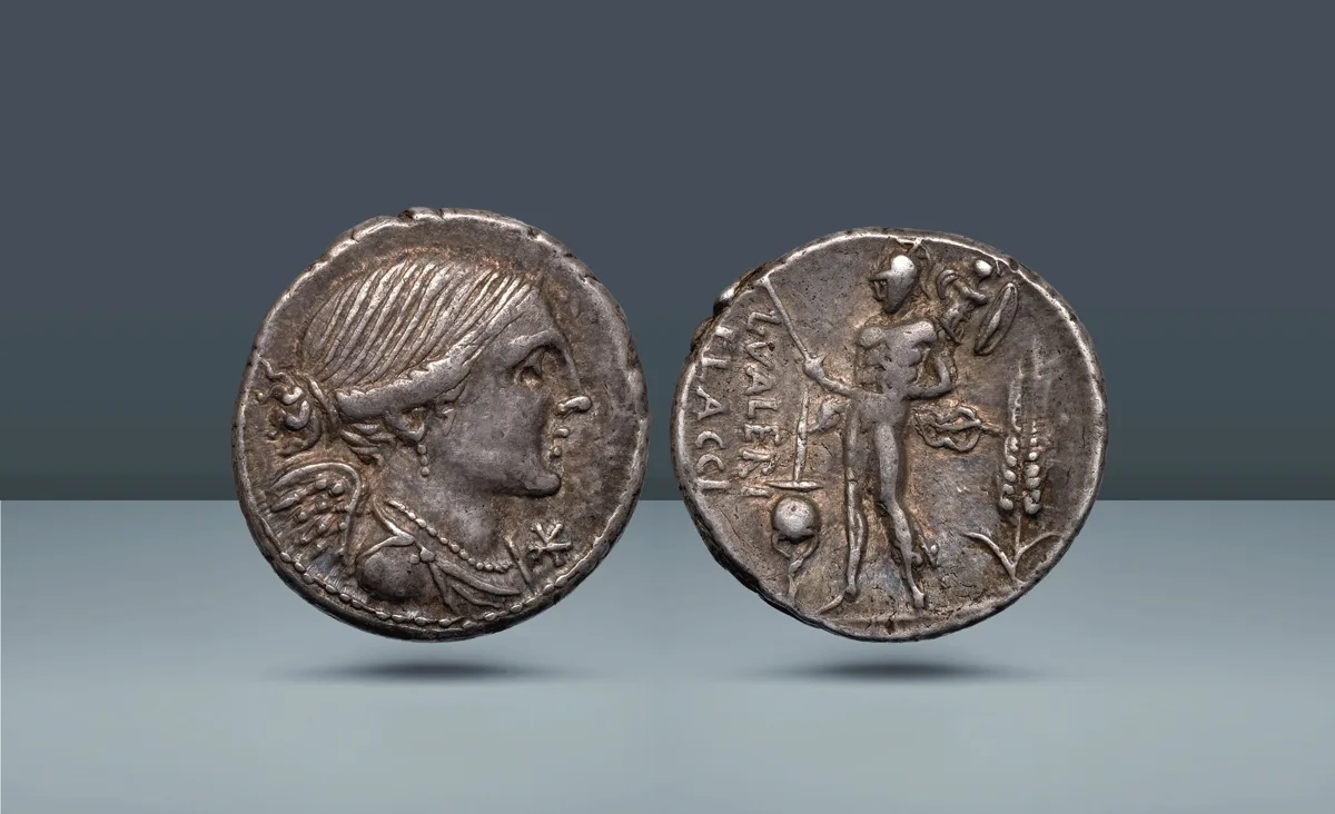 Roman Republic, Italy. L. Valerius Flaccus, Rome, c. 108-107 BC