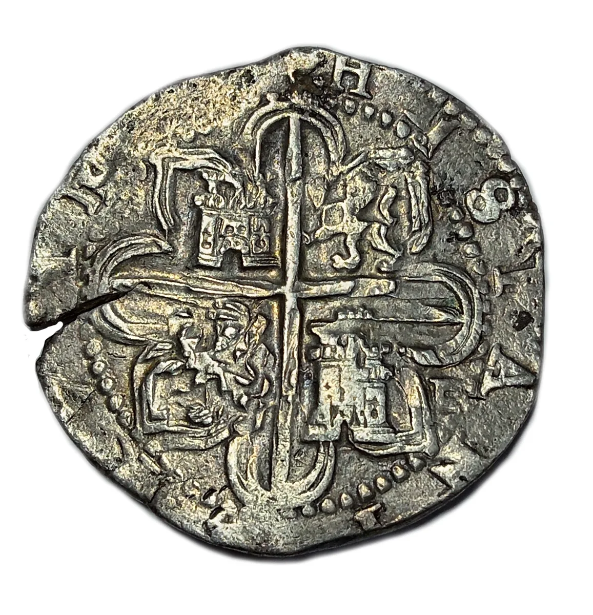 Seville, Spain, cob 8 reales,CHOICE ,EF