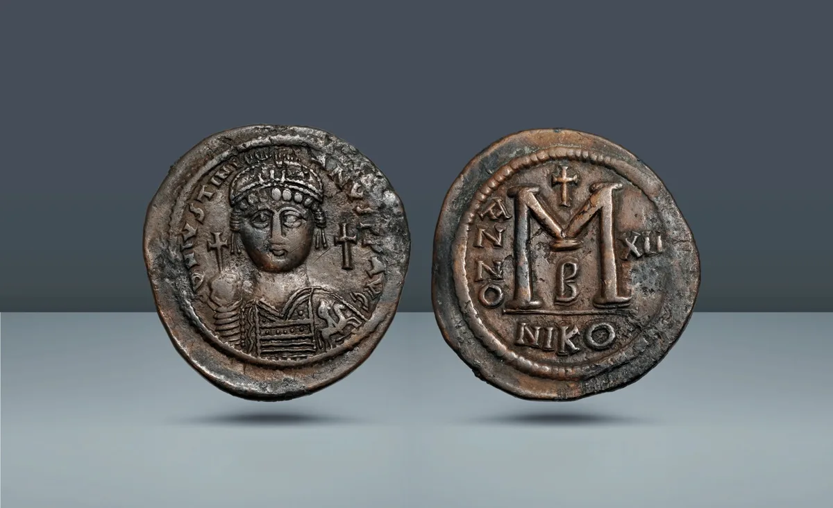 Byzantine Empire. Justinian I, 527-565 AD Nicomedia, Regnal year 12 or c. 538/9 AD