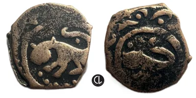 Mamluk Sultanate, temp. al-Nasir Nasir al-Din al-Hasan, AE Fals, Halab Mint, Without Date