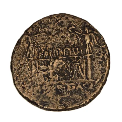 Augustus Æ As – Great Altar of Lugdunum, Lyon, 10–7 BC