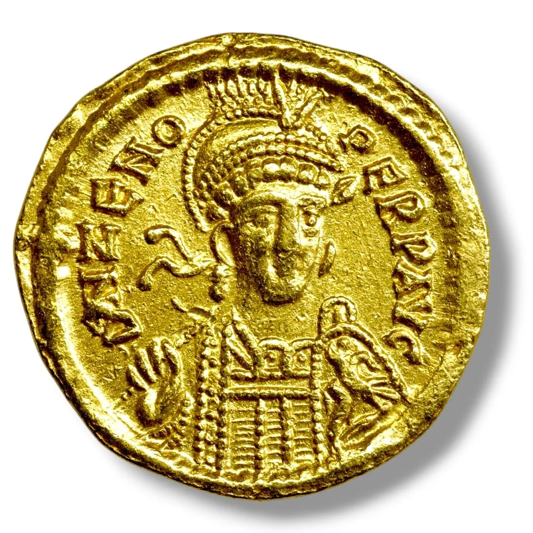 Byzantine Byzantine Empire Zeno (AD 474–491) AV Solidus, Constantinople (19 mm, 4.44 g)