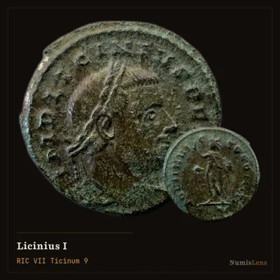 Licinius I — Nummus, Sol, Ticinum