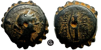 Seleukid Kingdom, Demetrios I Soter, Serrate AE, Antioch on the Orontes Mint, Circa 162-150 BC