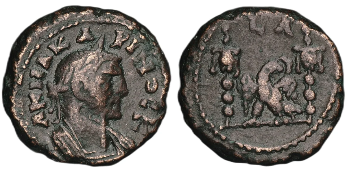 Carus Alexandria Tetradrachm