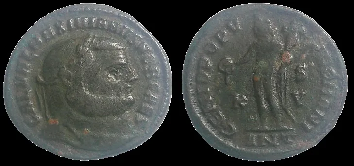ROMAN: Constantius I, as Caesar (Sturck 300-301 AD), AE 26mm 9.79gm Follis, Antioch mint