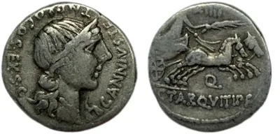 C. Annius T.F. & C. Tarquitius P.F. (82-81 BC) Denarius
