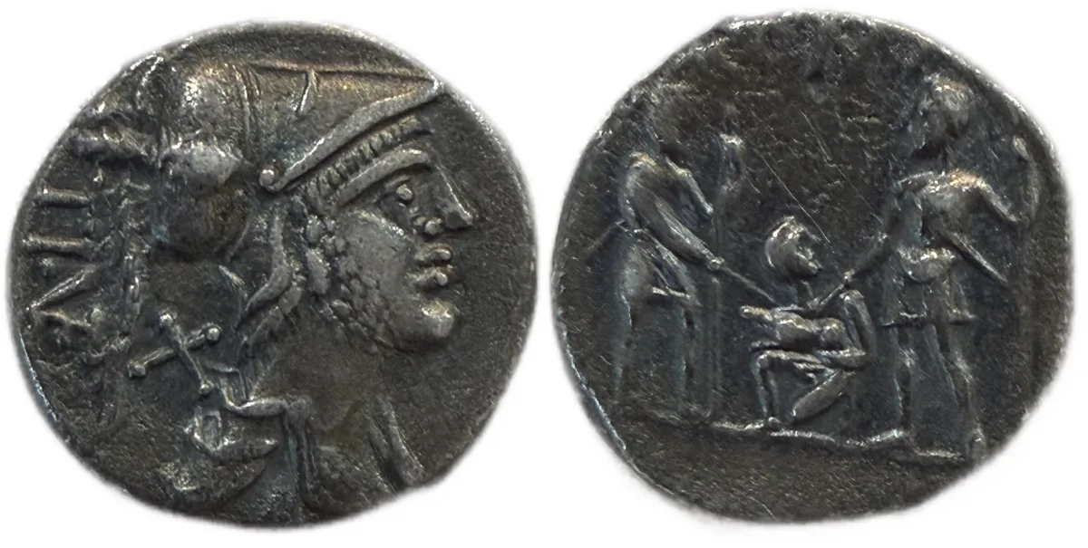 ROMAN REPUBLIC & IMPERATORIAL. Ti. Veturius. Silver Denarius, 137 BC. Rome.