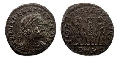 Dalmatius — Nummus, GLORIA EXERCITVS, Cyzicus