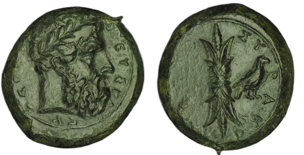 Sicily. Syracuse. Hemilitron struck under Timoleon and the third democracy.