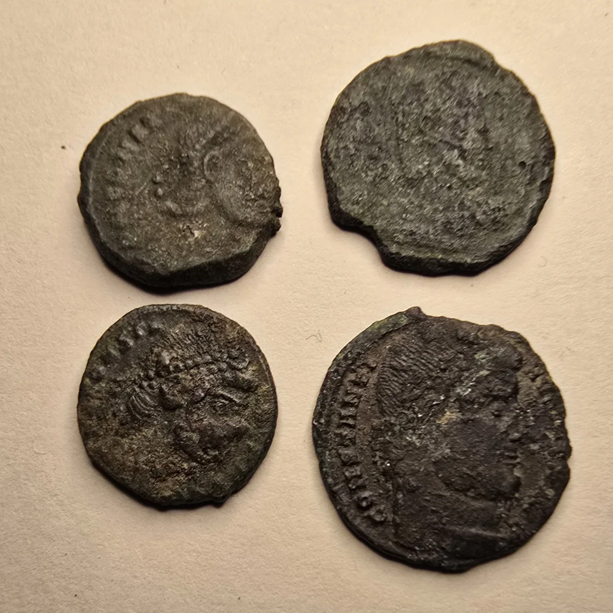 Lot of 4 Late Roman Bronze