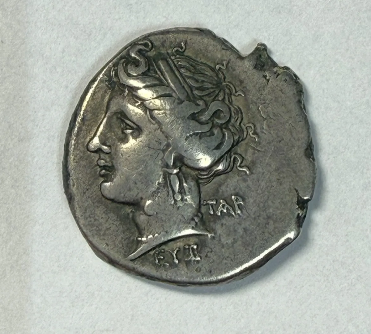 Campania, Neapolis (275-250 BC) Nomos (Man-headed bull reverse)
