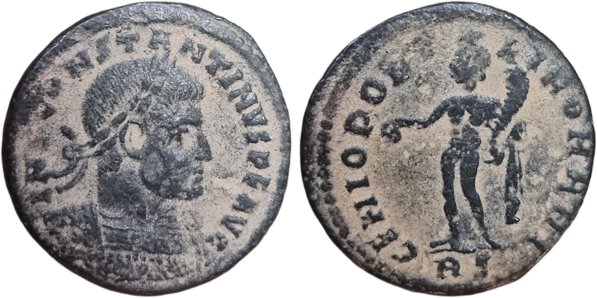 Constantine I the great follis 313AD