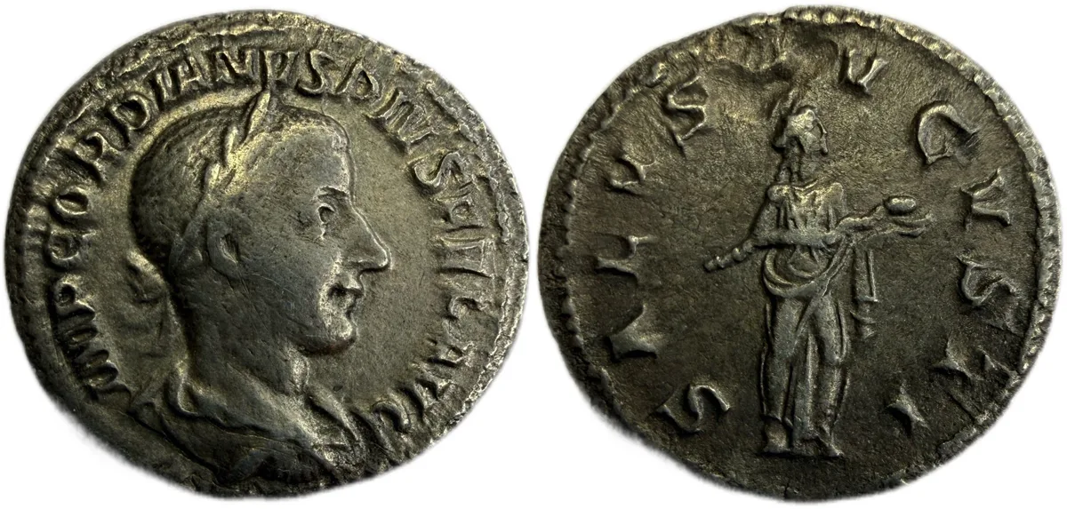 Gordian III AR Denarius.