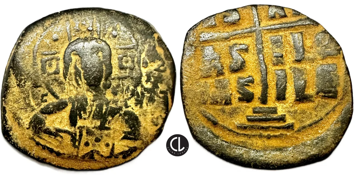 Anonymous Folles, time of Romanus III, AE Follis, Constantinopolis Mint, Circa AD 1028-1034