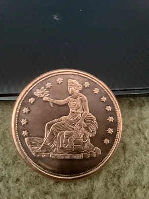 1 oz Seated liberty copper coin