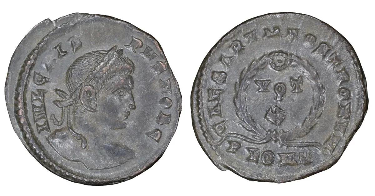 Crispus as Caesar 316-326 AD AE Follis • London Mint