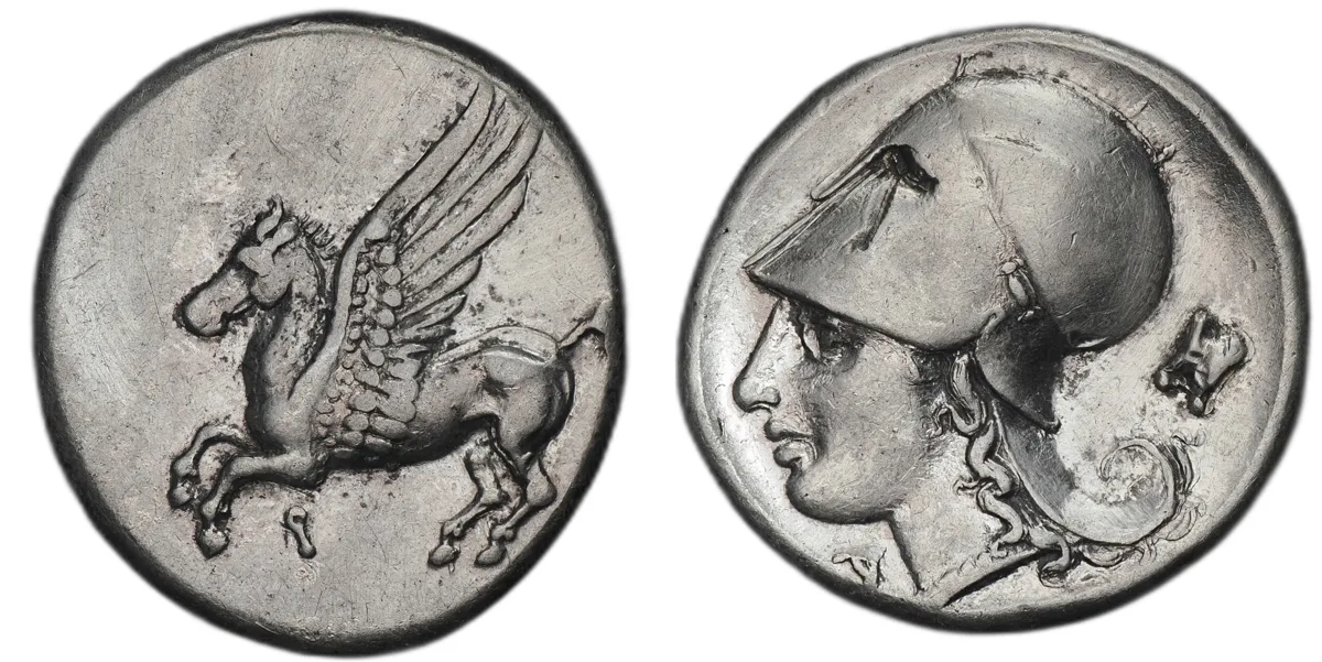Corinthia. Corinth. Circa 375–300 BC. AR Stater