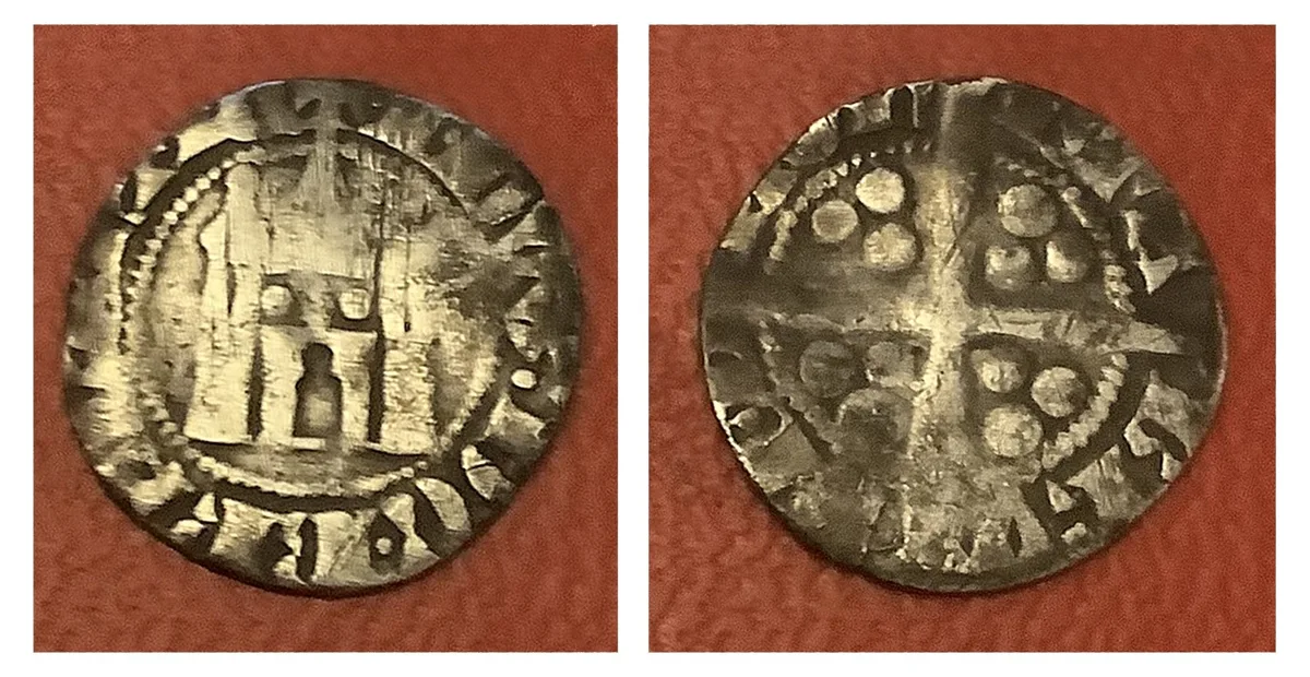 Continental-Deniter, 13th-14th Century era silver coin!
