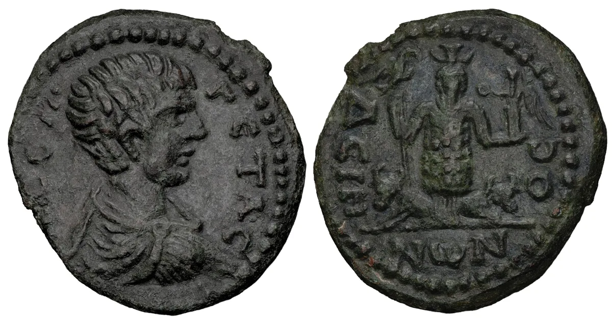 DECAPOLIS, Dium. Geta as Caesar, AD 198-209.