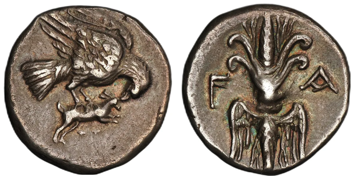 Elis, Olympia. Circa 245-210 BC. Drachm