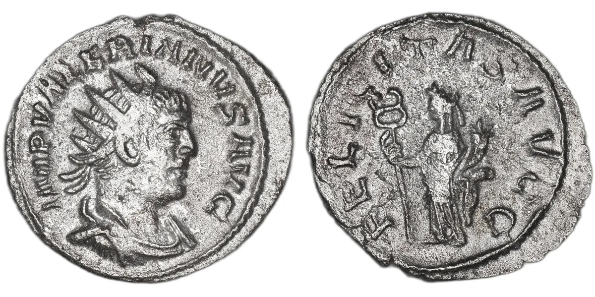 Valerian I AR Antoninianus, Antioch, AD 253-260, Felicitas AVGG, RIC V 283