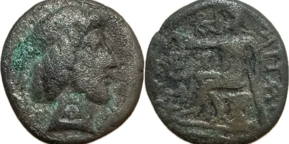 Attambelos IV bronze tetradrachm