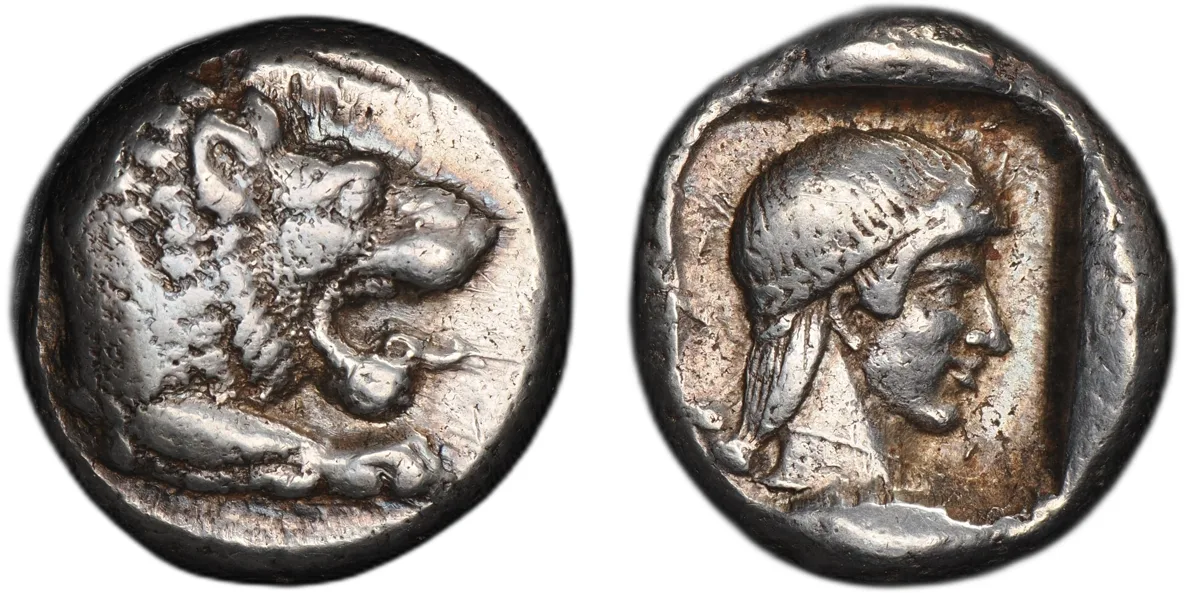 CARIA. Knidos. Circa 465–449 BC. AR Drachm