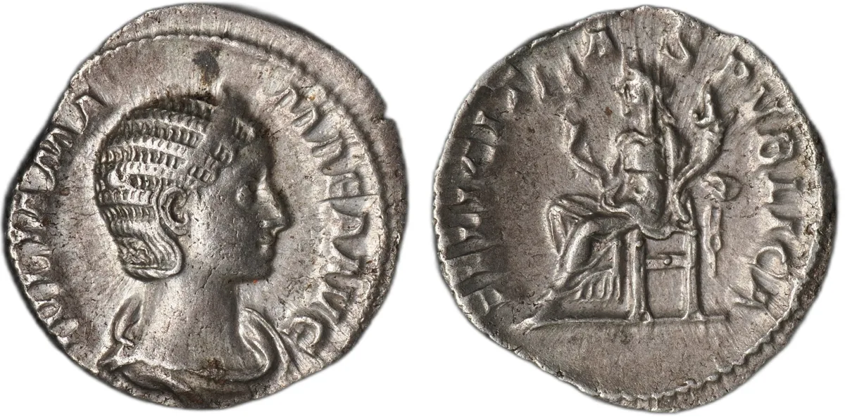 Julia Mamaea, denarius, silver, reign 222–235, minted 230