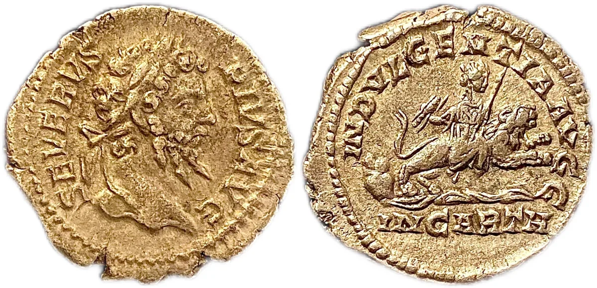 *Scarce High-Quality Reverse!* Septimius Severus. AR Denarius. Rome mint,AD 203.