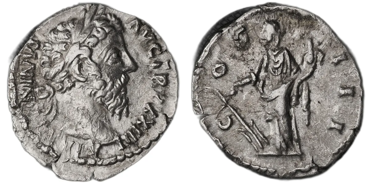 Antoninus Pius Fortuna denarius