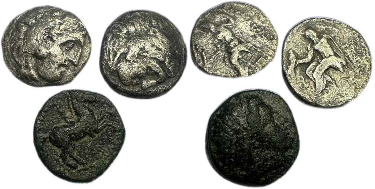 Greek lot of 3 coins sold as is