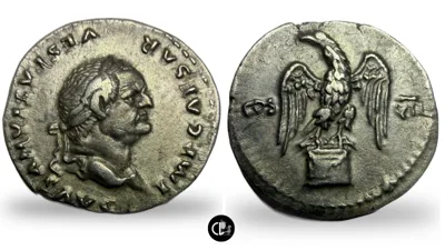 Vespasian. Denarius. Rome, AD 76