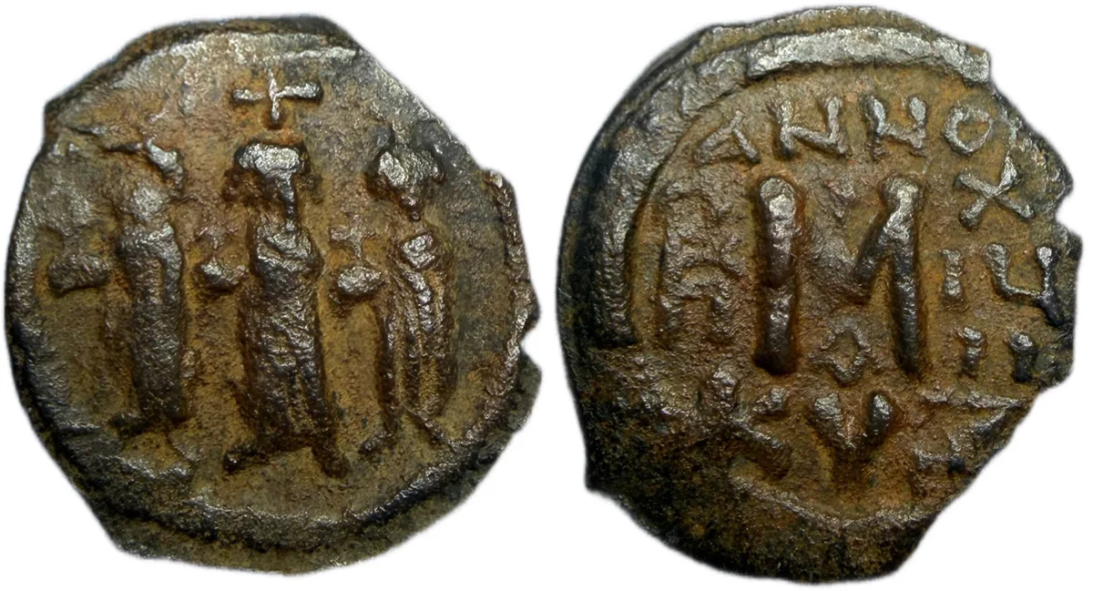 Heraclius, with Martina and Heraclius Constantine. Cyzicus. AD 628/9
