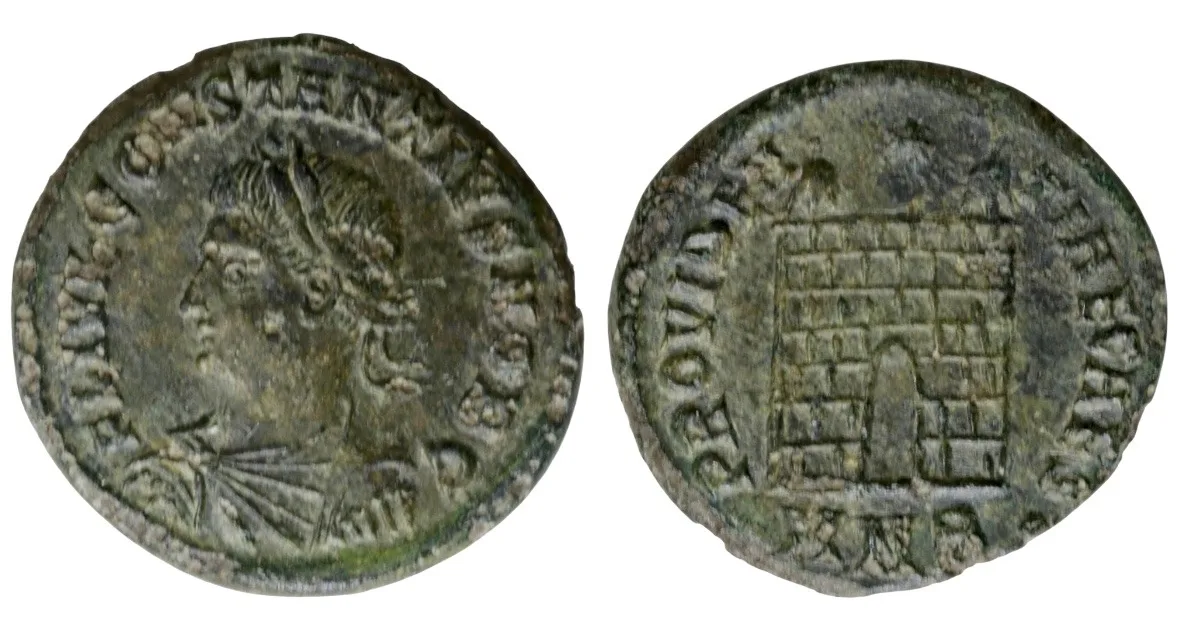 Constantius II as Caesar (son of Constantine I), struck AD 324–329.