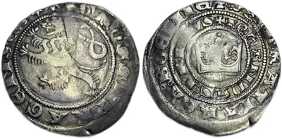 Johann Von Luxemburg Kingdom of Bohemia Groschen