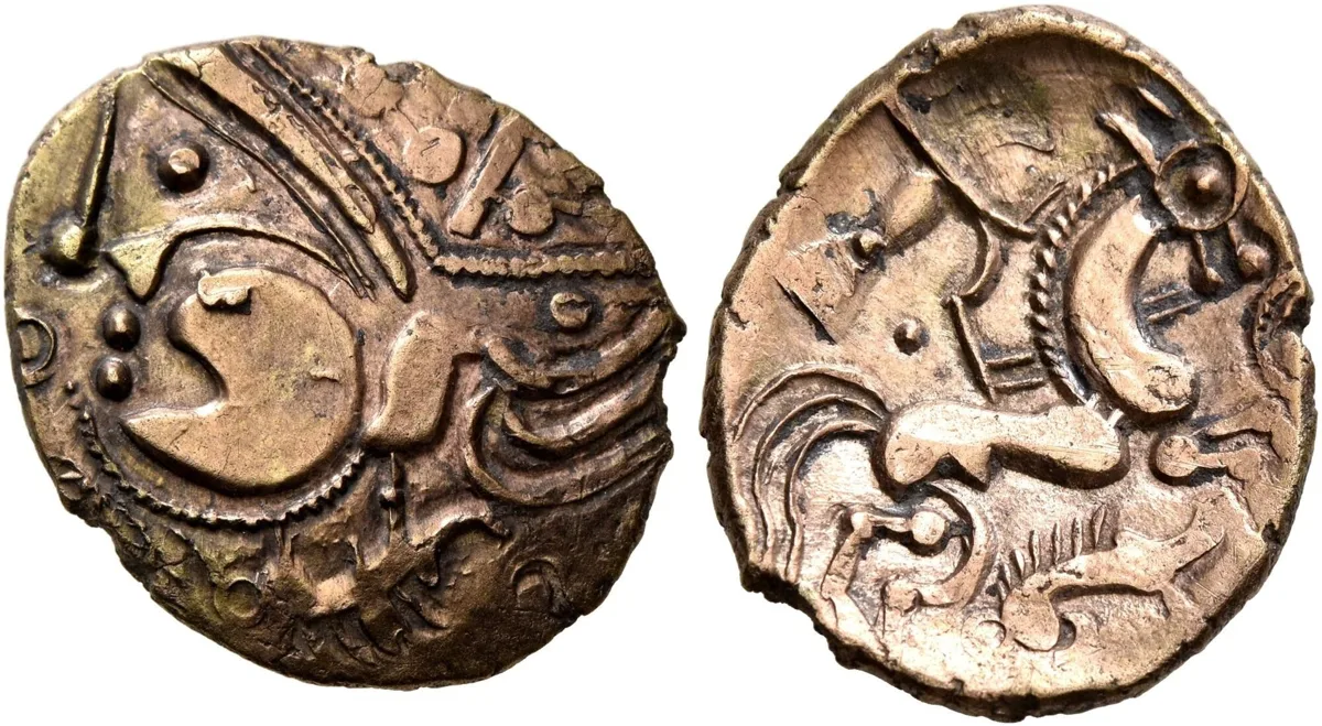 Aulerci Eburovices. 2nd to early 1st century BC. Hemistater