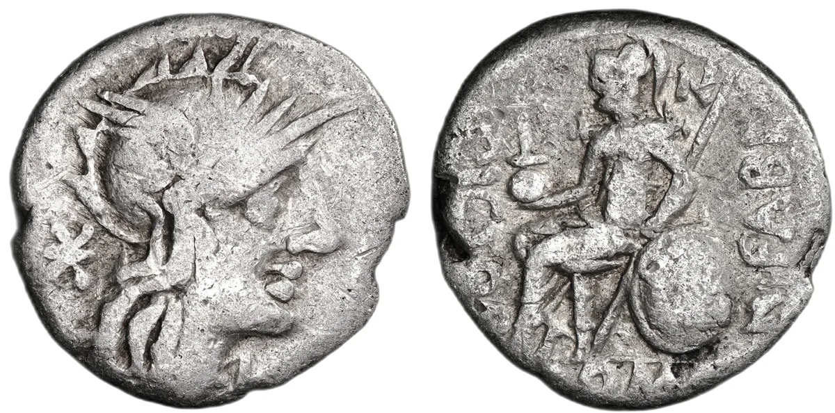Numerius Fabius Pictor, 126 BC, Denarius