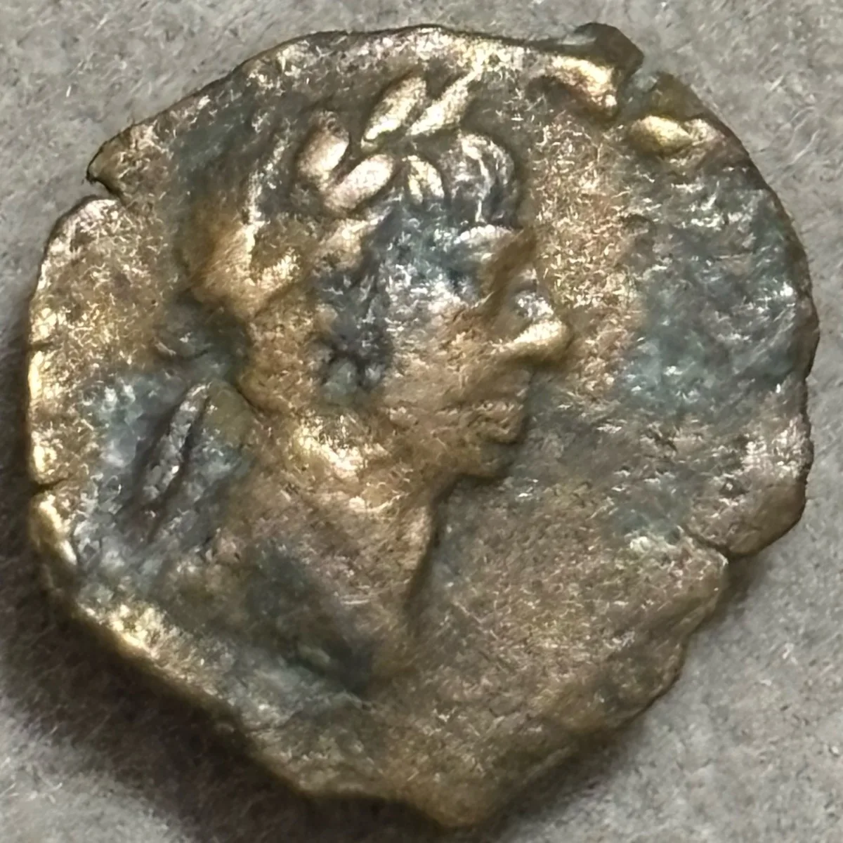 Trajan 98-117 Dichalkon EGYPT Alexandria RARE Rhinoceros
