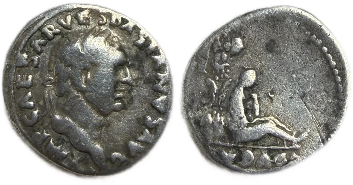 Judaea Capta Vespasian Denarius RIC 2